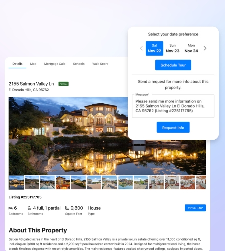 Automated real estate listing page updating from MLS data